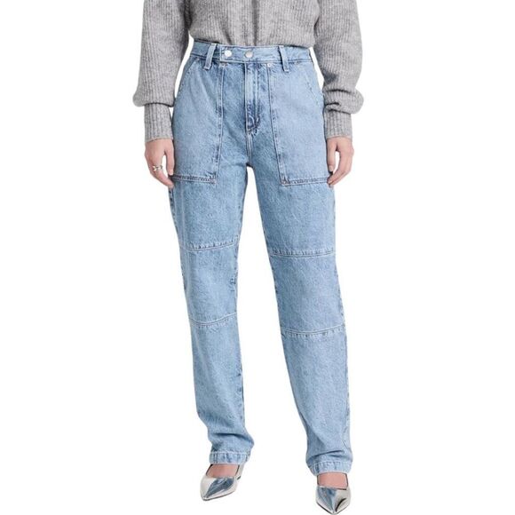 AG Adriano Goldschmied Clove Workwear Relaxed Straight Vintage Jeans 24 NWT - Picture 1 of 9